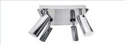 PLAFON LED 20 W 4000K CROMO BASE 25X25CM L1920 MARKAS